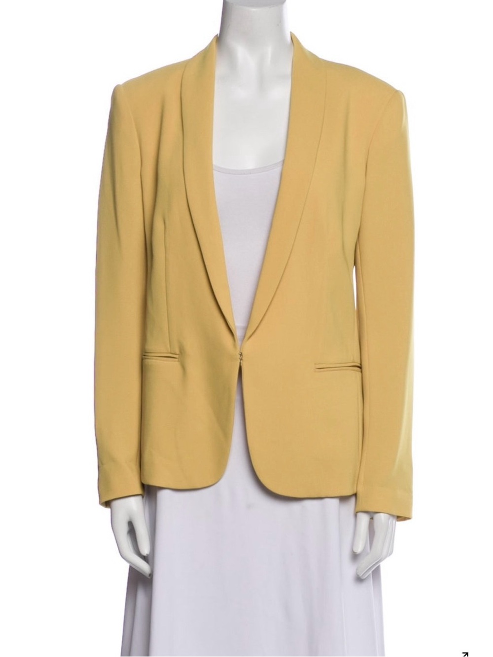 Rag & Bone Pale Yellow Shawl Collar Blazer